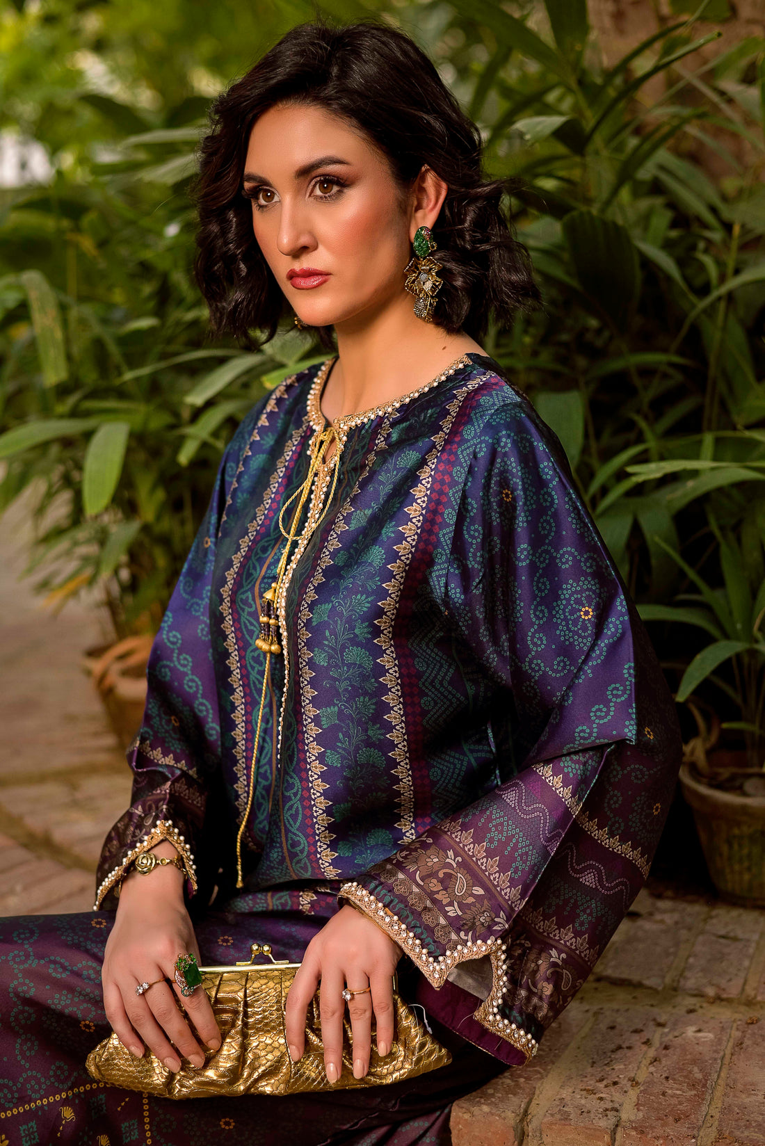 Long silk tunic