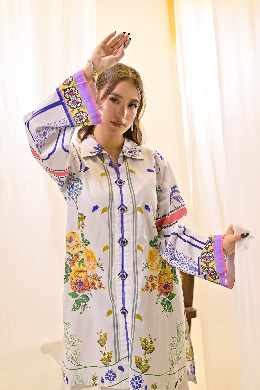 White Lavender cord set