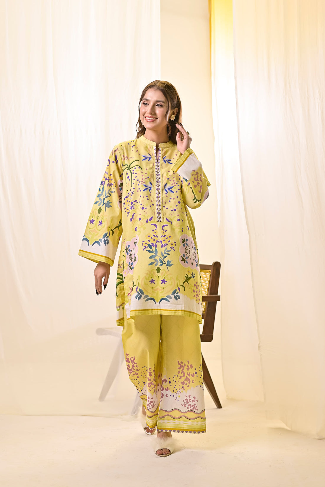 Yellow comfy cord set